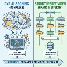 Virksomheder bruger millioner på AI-søgning. Løsningen koster ingenting.